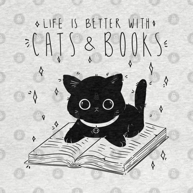 Purrfect Pair: Cats and Books for a Better Life! by Life2LiveDesign